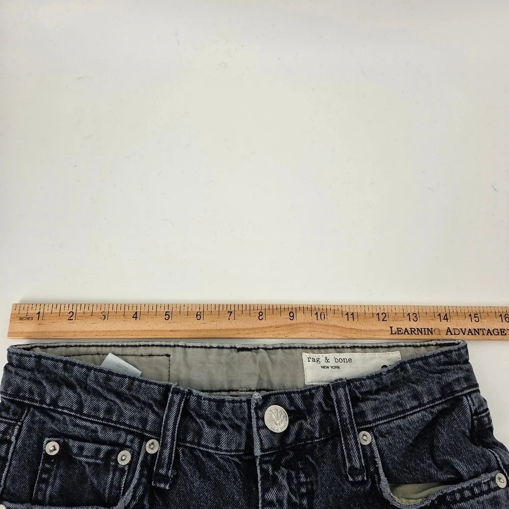 Rag & Bone Andi High-Rise‎ Ankle Wide Leg Cropped Jeans Dark Wash Size 27